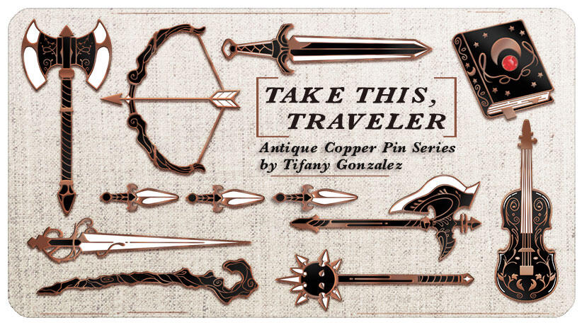 Take This Traveler Enamel Pins ( Original) 2021)