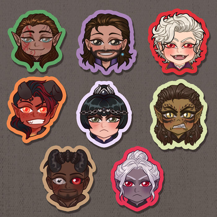 (Fanart 2024)Baldur Gate 3 Sticker